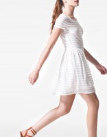 vestido rayas transparente